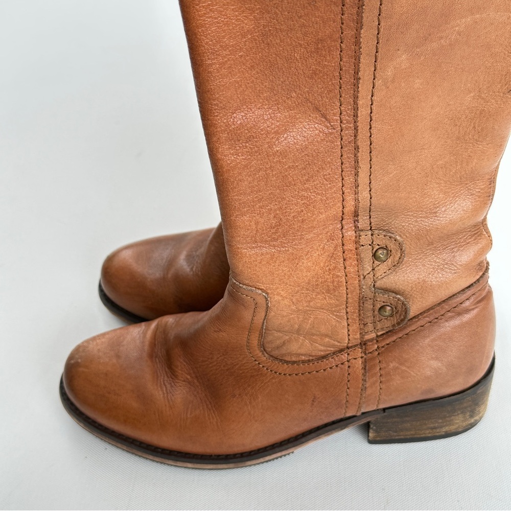 Seychelles Womens 7 Boots Brown Leather Riding Knee High Side Zip Equestrian - Picture 7 of 12